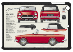 Sunbeam Alpine Series V 1965-68 Small Tablet Covers
